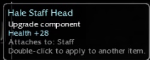 Health +28 Staff (Pre-Searing)